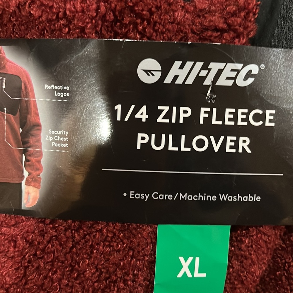 NWT Hi-Tec Men’s ¼ Zip Pullover - Picture 7 of 7